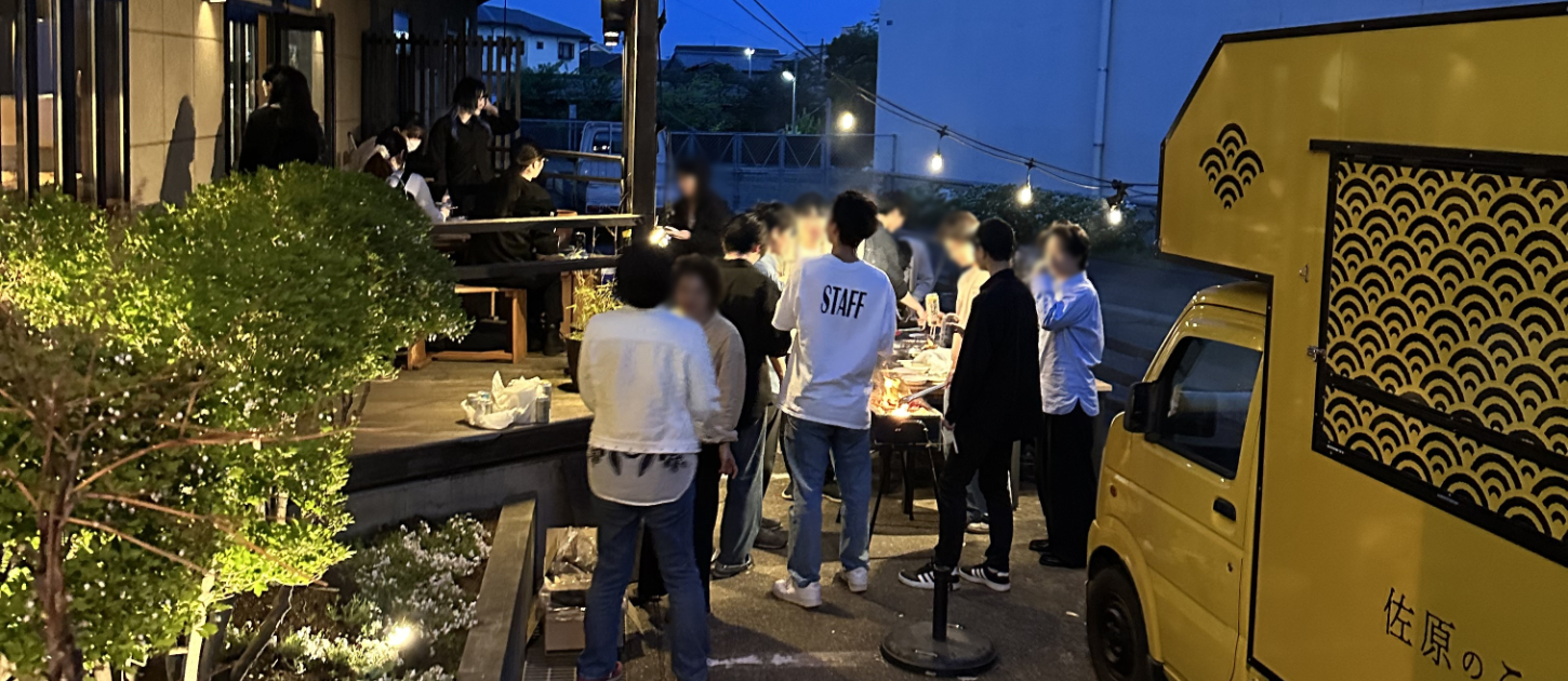 HOSTEL Co-EDOで楽しむ屋外BBQ